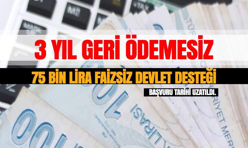 3 sene geri ödemesiz destek başvurusu