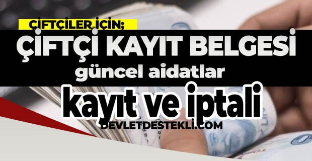 Çiftçi Kayıt Belgesi